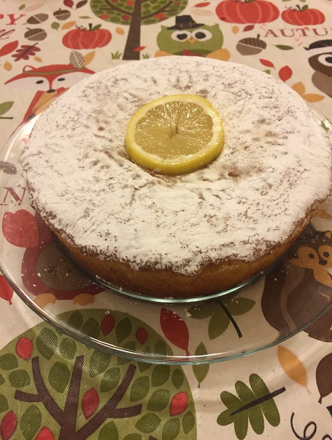 Delicious light and airy lemon ricotta cake.