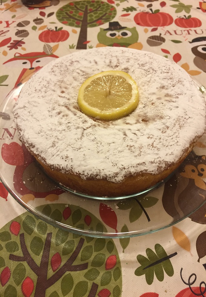 Delicious light and airy lemon ricotta cake.