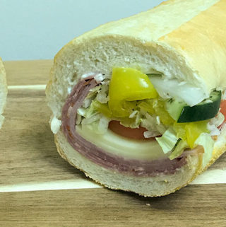 Delicious Spicy Italian Sandwich