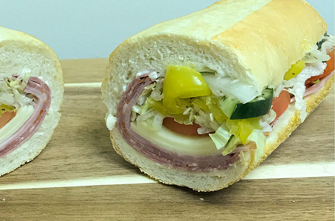 Baked Italian Hoagie Recipe - a quick and easy sandwich recipe.