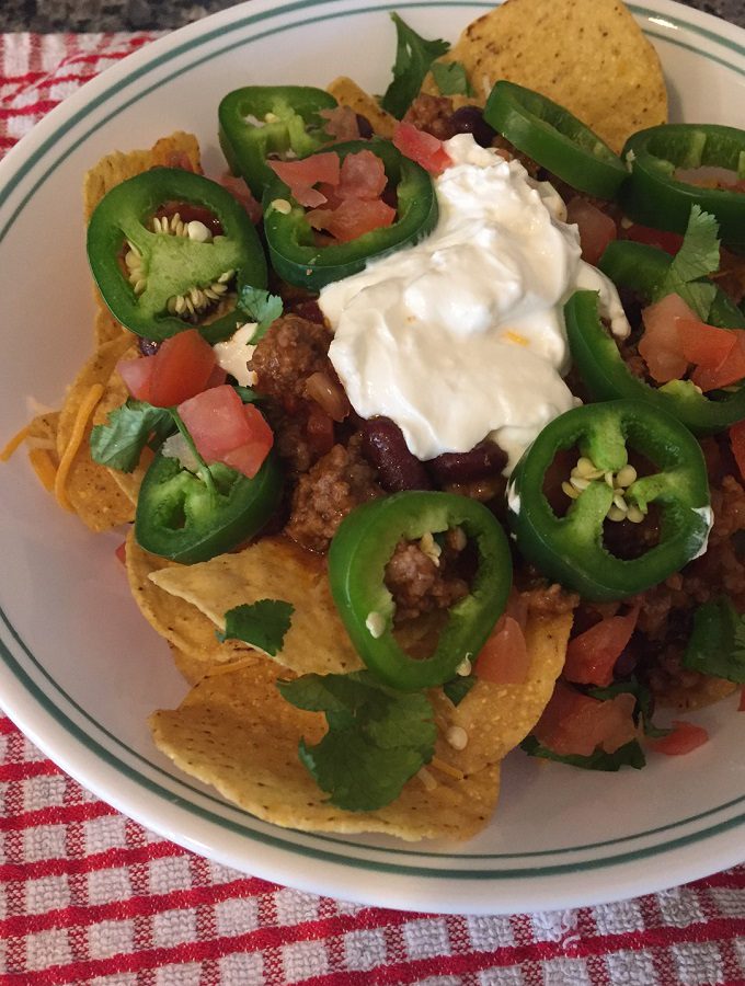 Spicy Beef Nachos