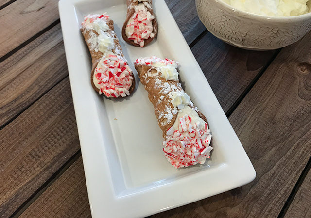 Peppermint cannoli.