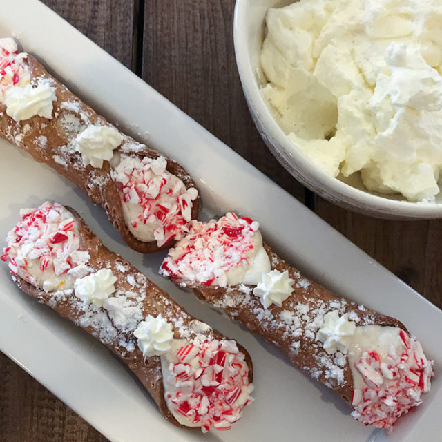 Peppermint cannoli.