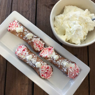 Peppermint cannoli