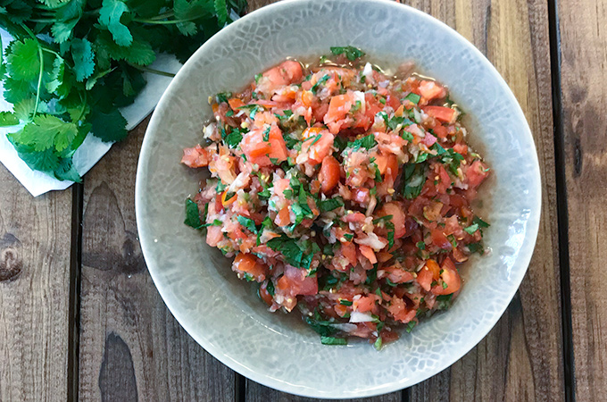  Super fresh pico de gallo. 