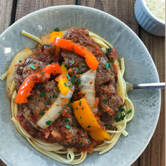 Slow Cooked Steak Pizzaiola