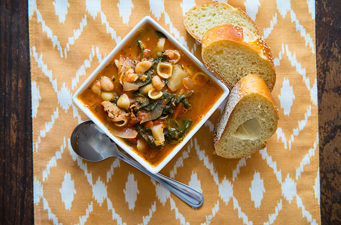 Sausage and Bean Soup with Escarole