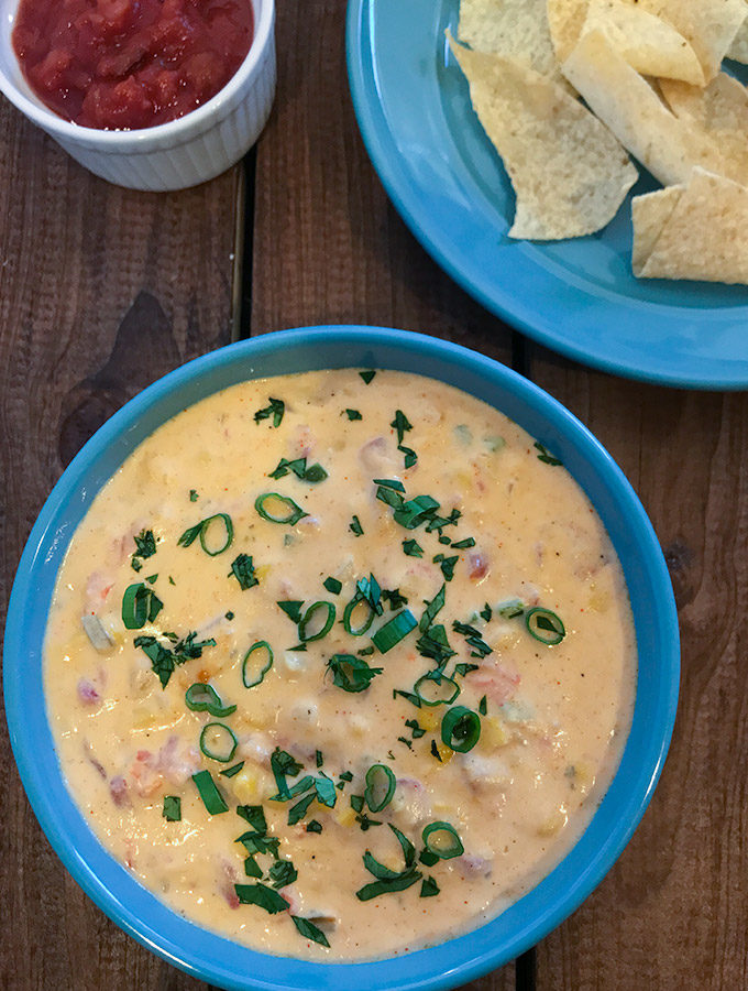 Slow Cooker Queso Dip.