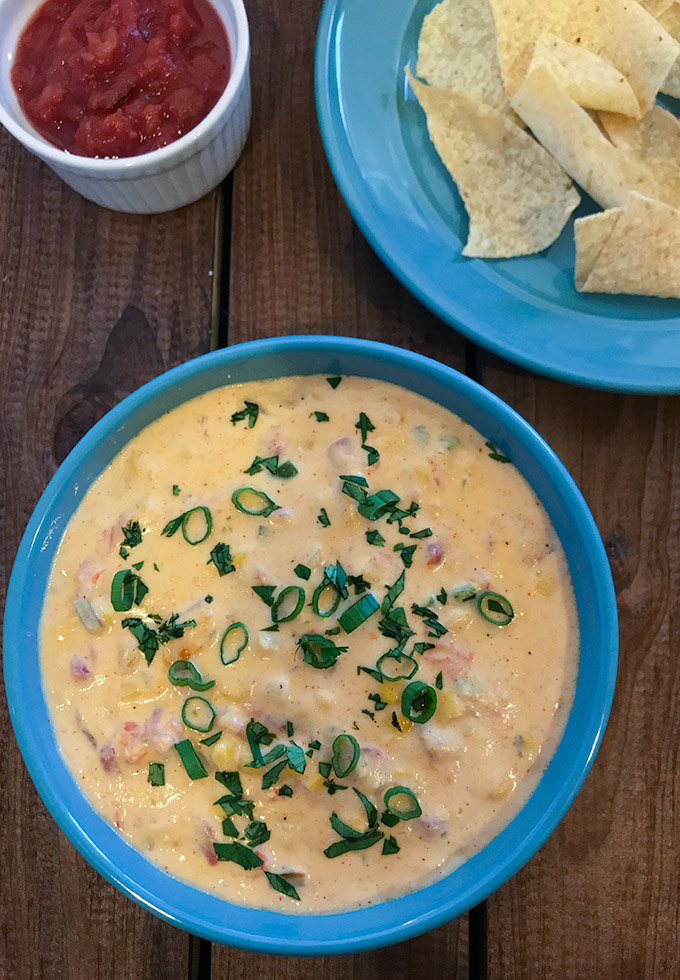 Slow Cooker Queso Dip.