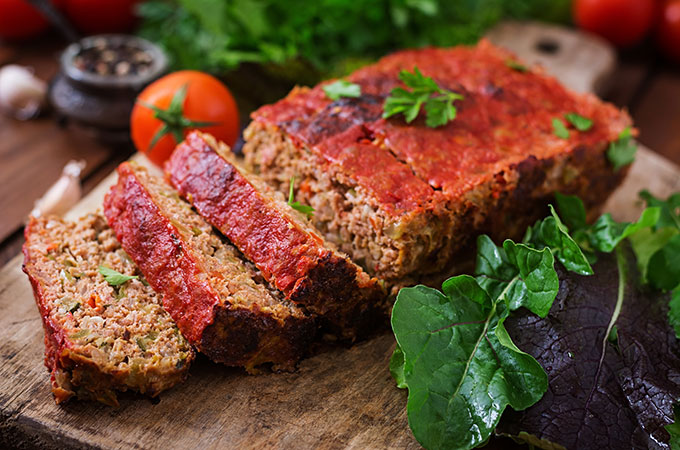Delicious italian style meatloaf.