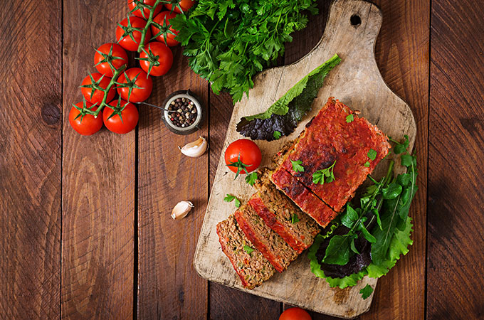 Delicious italian style meatloaf.