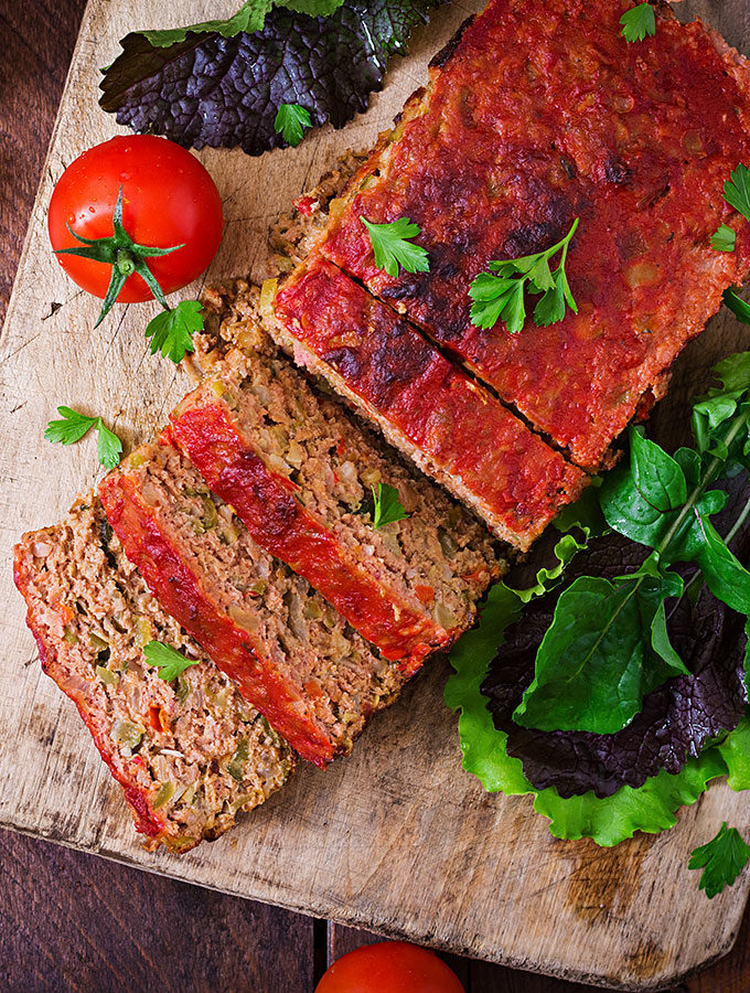 Delicious italian style meatloaf.