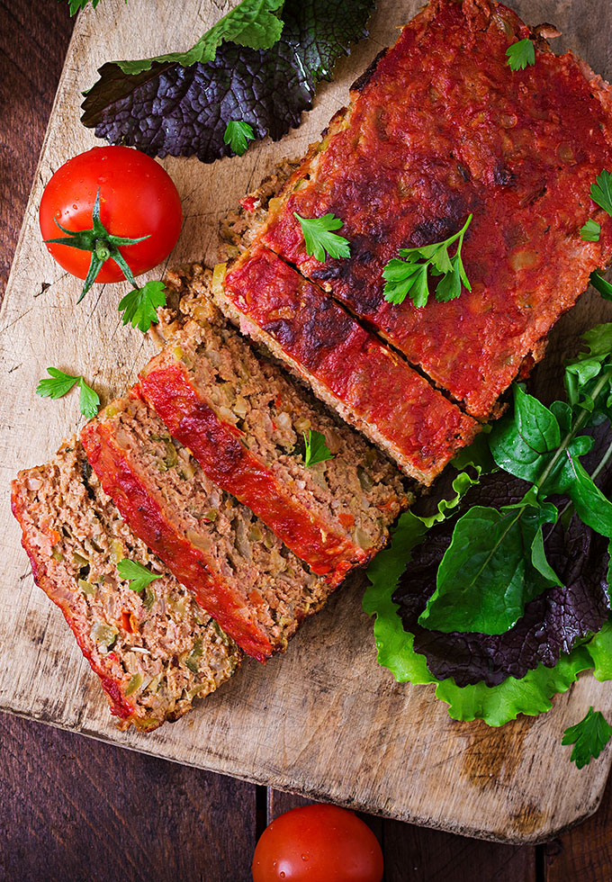 Delicious italian style meatloaf.