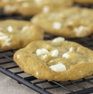 White chocolate macadamia nut cookies.