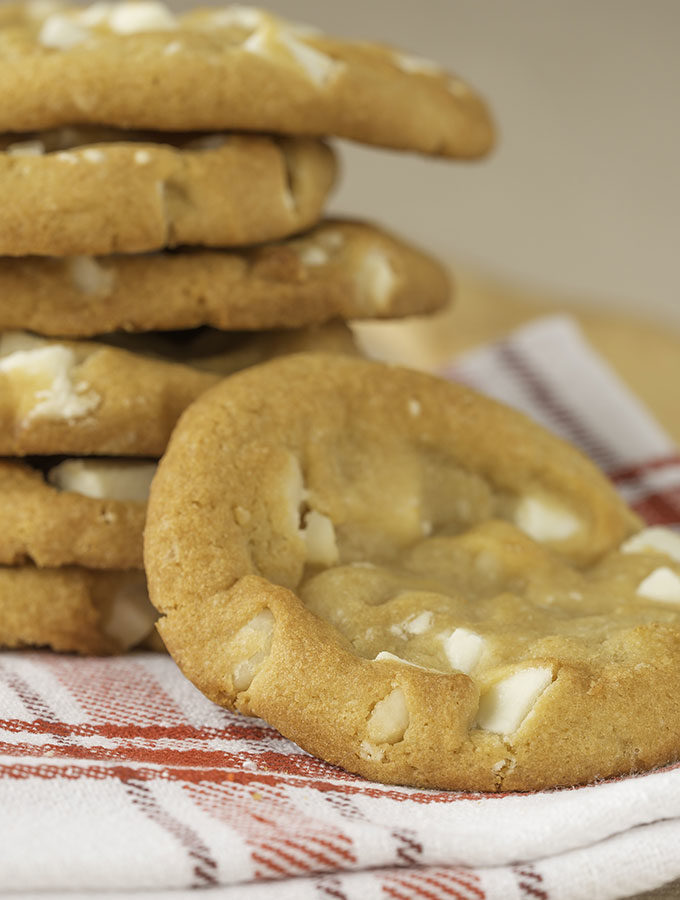 White chocolate macadamia nut cookies.