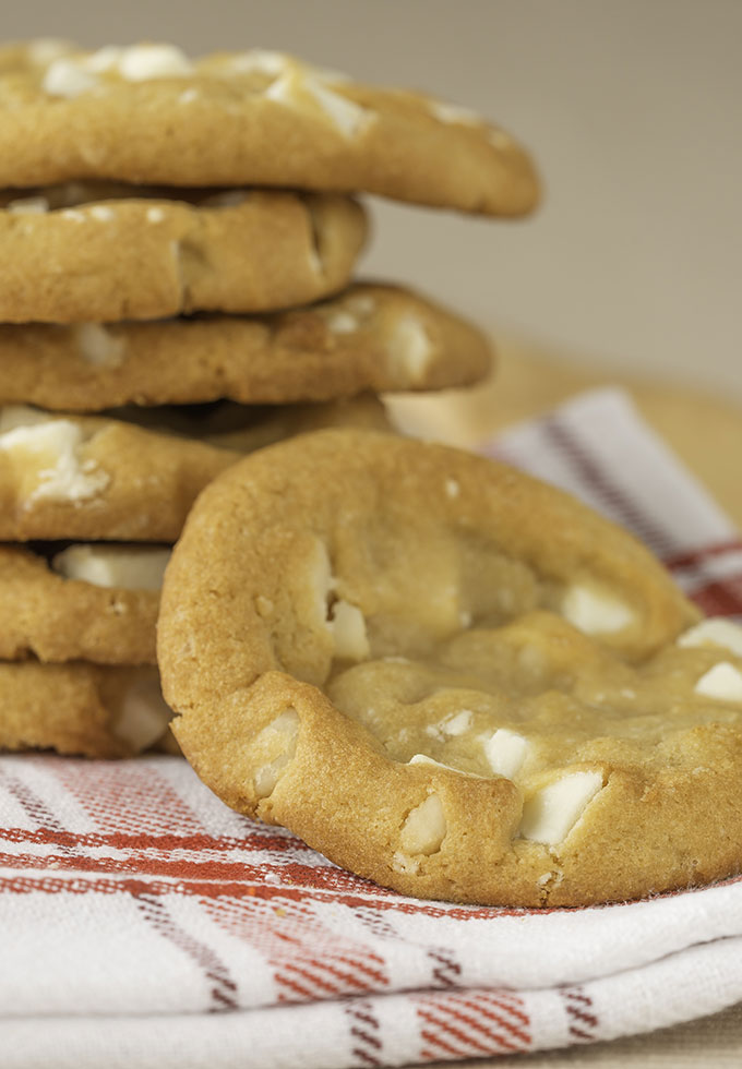 White chocolate macadamia nut cookies.