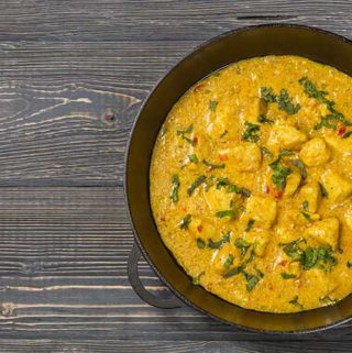 Indian style butter chicken.