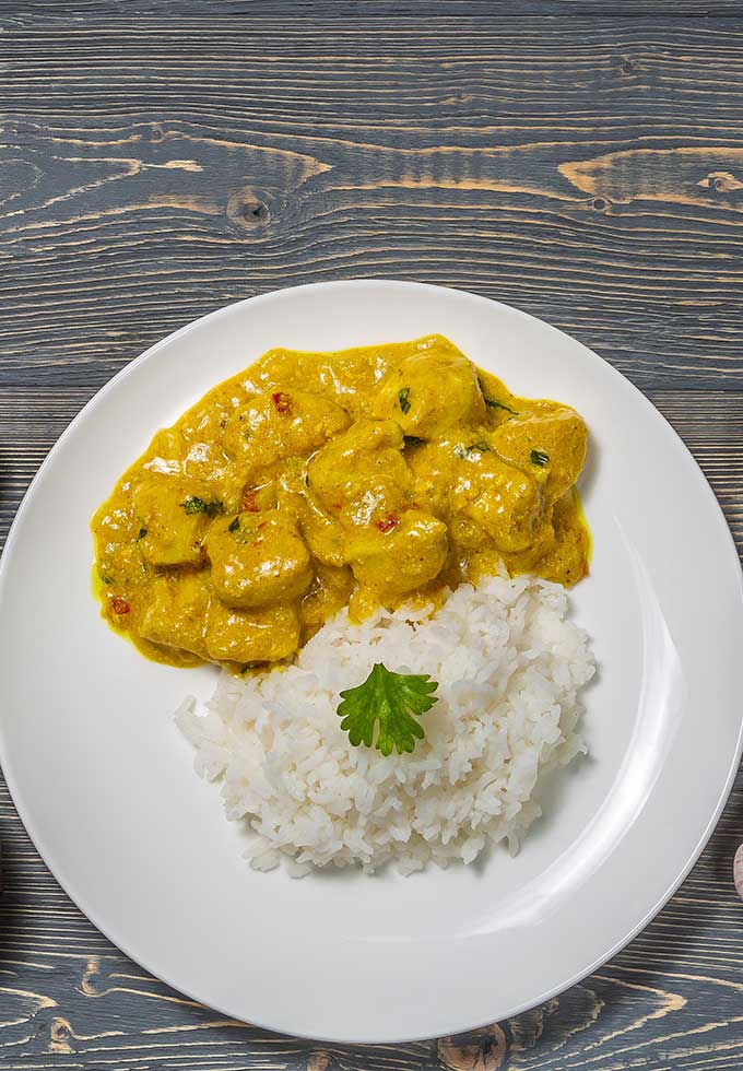 Indian butter chicken.