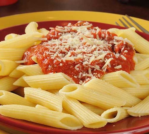 Pasta With Basic Marinara Sauce
